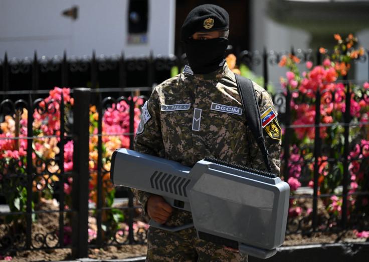 A member of Venezuela's Counterintelligence Agency (DGCIM)
