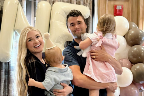 Charlie Kirk family wife Erika Frantzve children