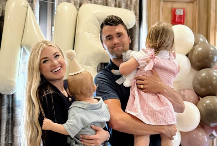 Charlie Kirk family wife Erika Frantzve children