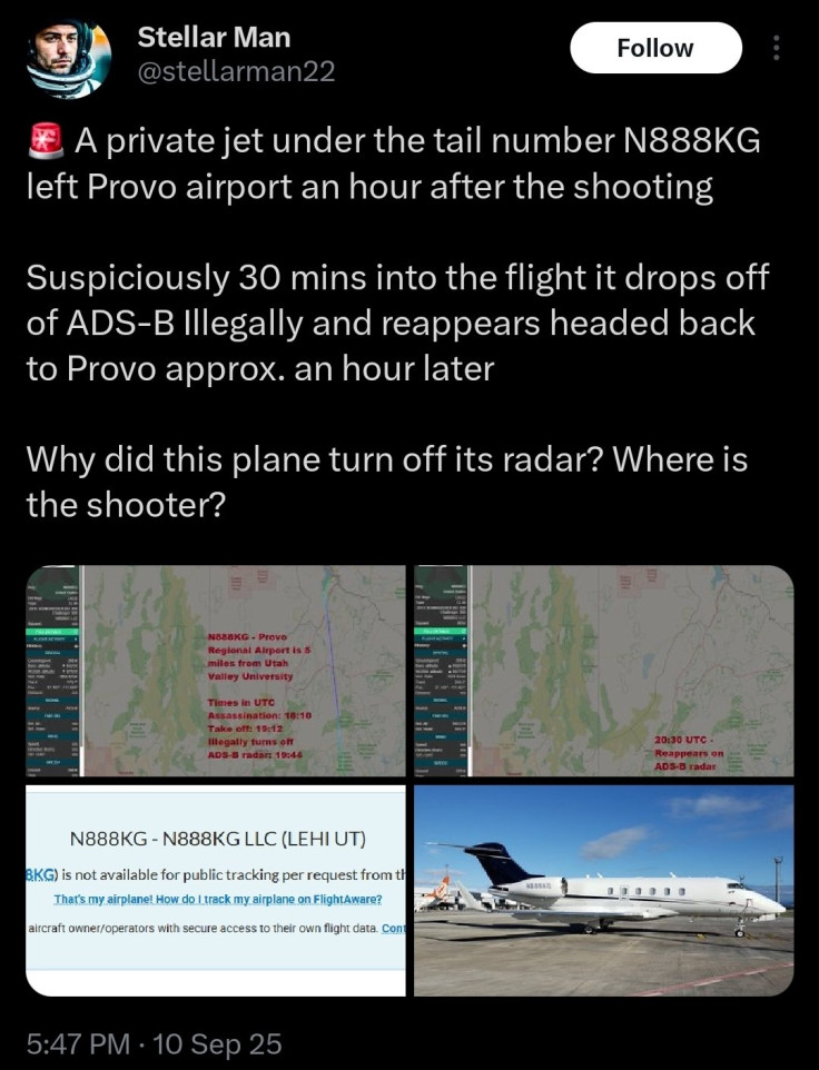 charlie kirk plane