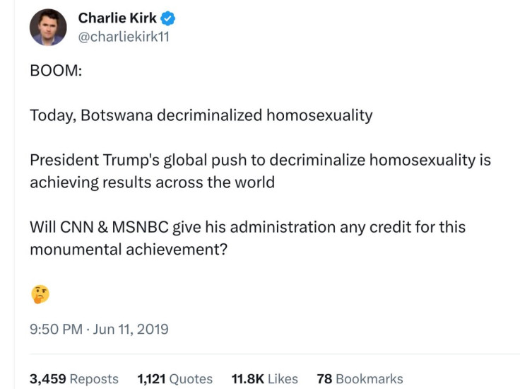 charlie kirk botswana