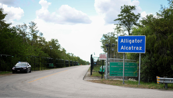 Alligator Alcatraz entrance