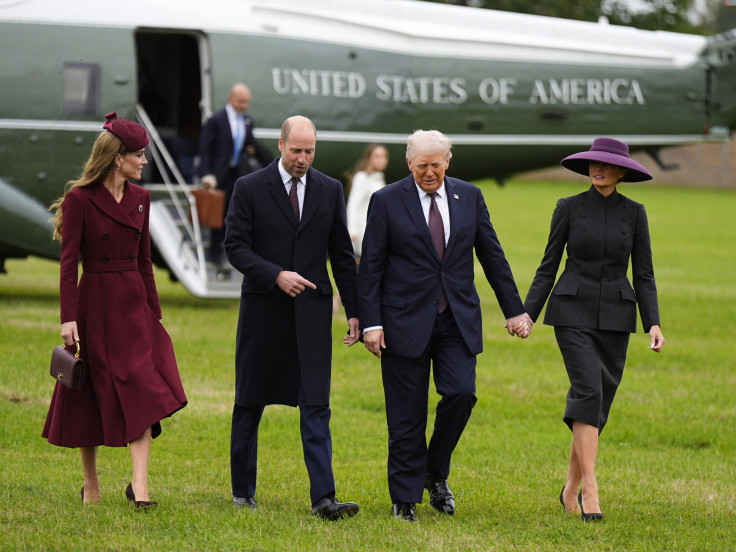 Melania Trump fashion political statements UK visit 2025