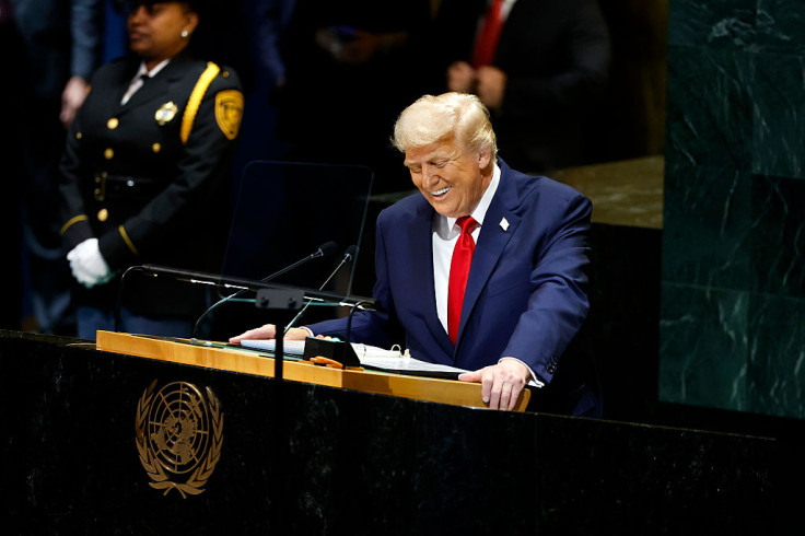 U.S. President Donald Trump speaks at the United Nations