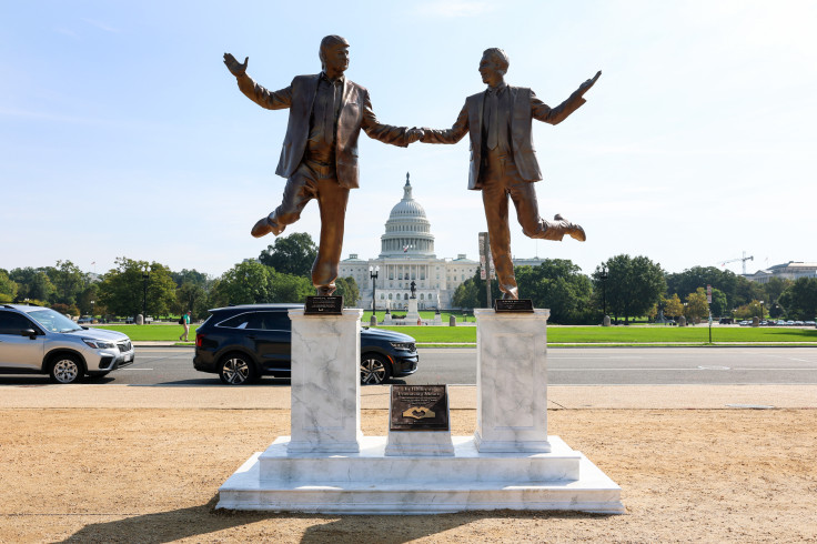 Statue Trump and Epstein Capitol Washington DC
