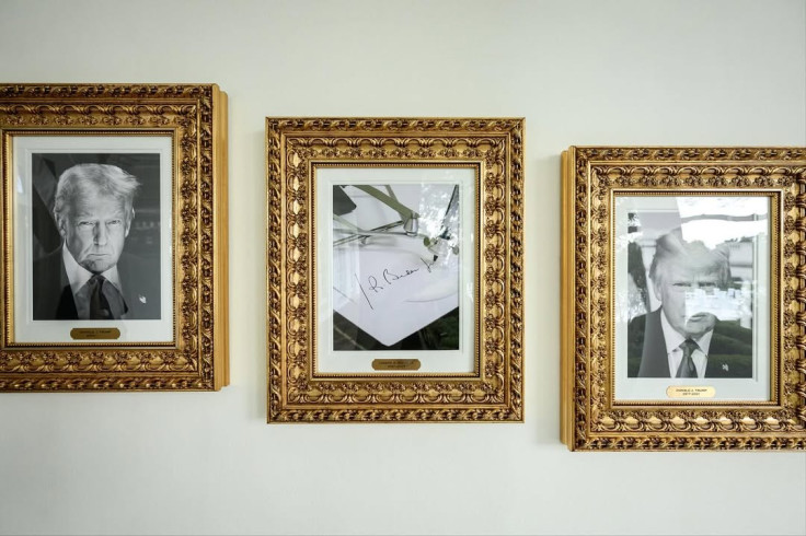 The new ‘Presidential Walk of Fame’ outside the Oval Office