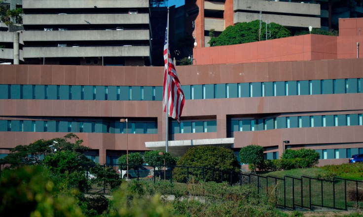 Entrance of the embassy of the United States in Caracas