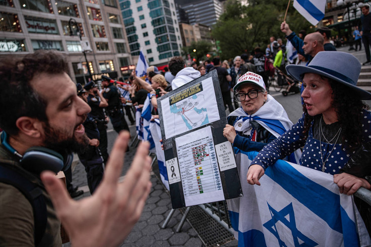 Image of a pro-Israel demonstration