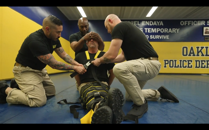 The Wrap safety restraint demonstration