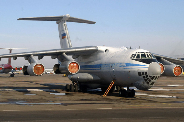 Russian Ilyushin 76 (IL-76) cargo plane