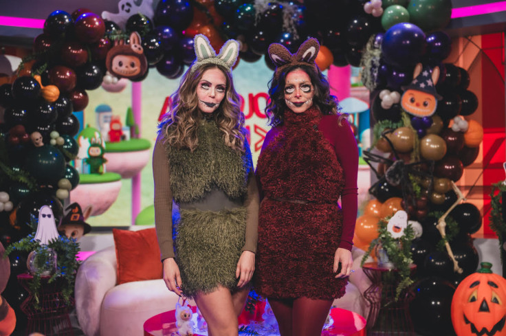 Jessica Carrillo and Lourdes Stephen Halloween Al Rojo vivo