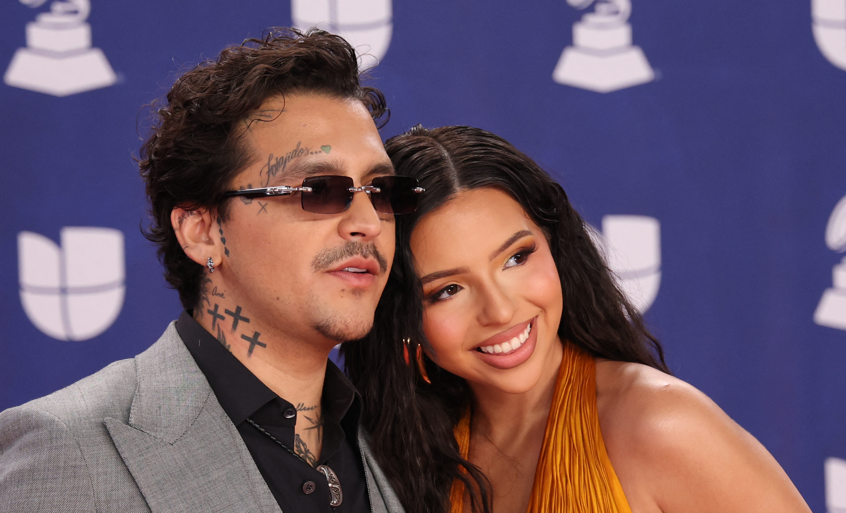 Christian Nodal and Ángela Aguilar and the Tattoos That Stole the Show at  the Latin Grammys