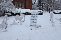urban village church ice nativity scene