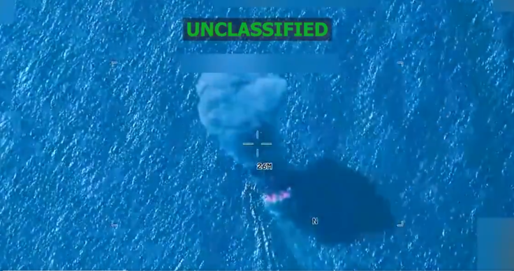 One of three strikes on alleged narco-terrorists in Pacific Ocean