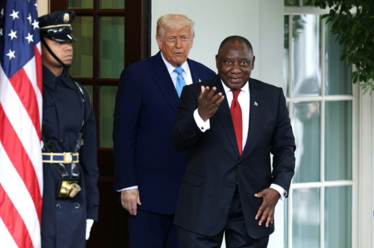 South African President Cyril Ramaphosa and US President Donald Trump