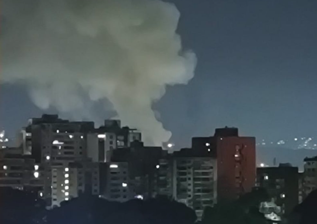 Explosions in Caracas Venezuela