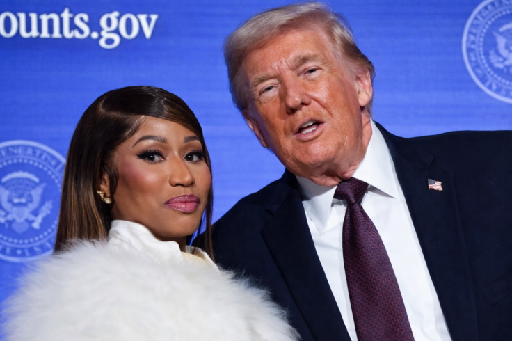 Nicki Minaj and Donald Trump video grab