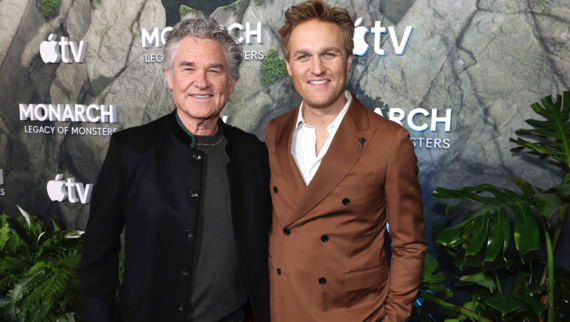 kurt russell and his son wyatt in the premiere monarch2