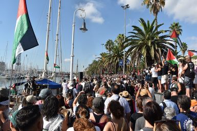Global Sumud Flotilla departing from Barcelona on August 31, 2025