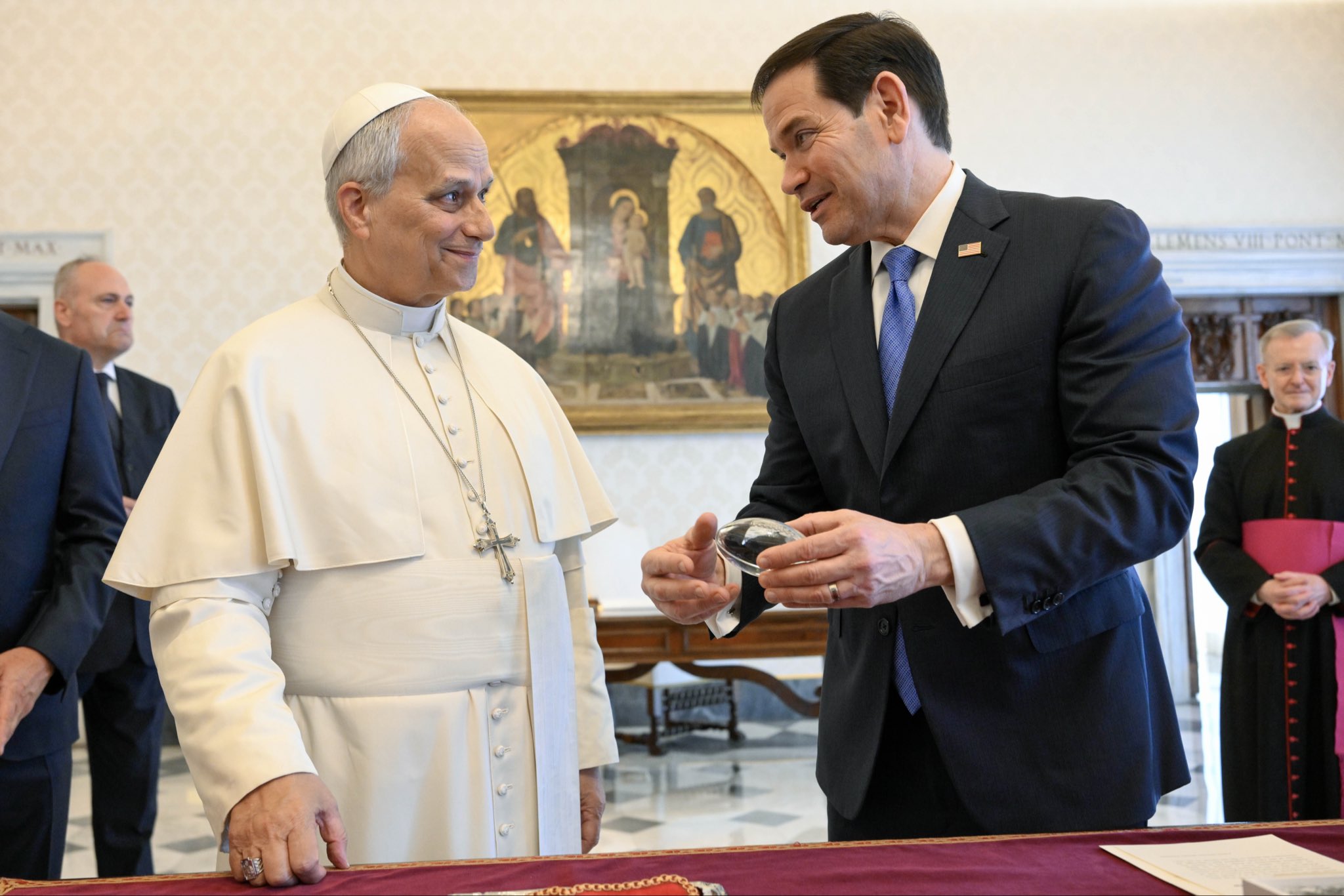 Pope Leo Receives Marco Rubio in the vatican