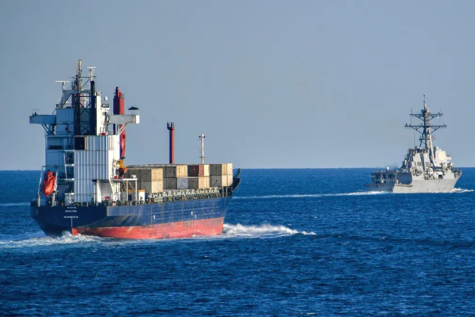 Oil tankers in the Strait of Hormuz
