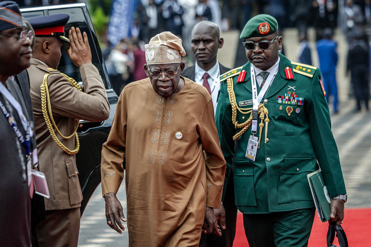 Nigeria's President Bola Tinubu (C)