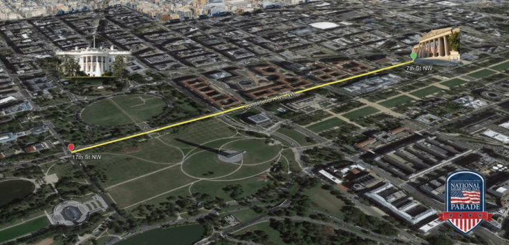 National Memorial Day Parade Route Map