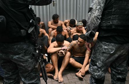 Detained Comando Vermelho (CV) drug traffickers in Vila Cruzeiro favela