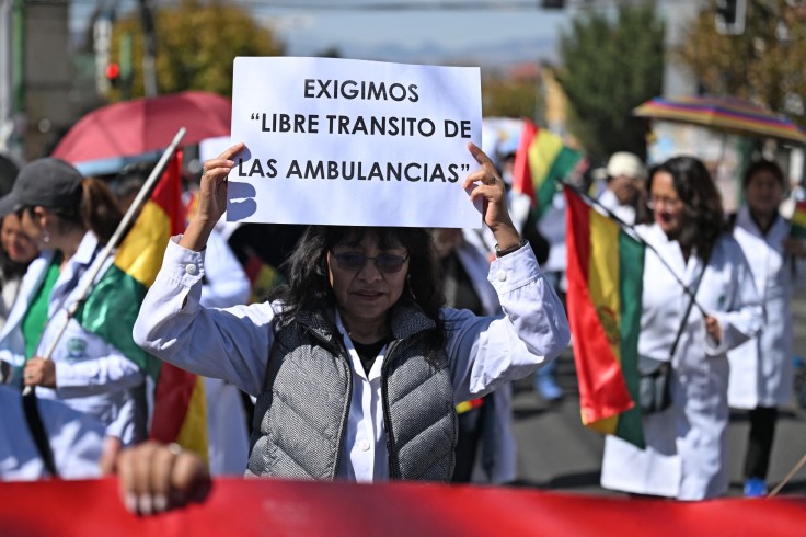 BOLIVIA-POLITICS-PROTEST-HEALTHCARE