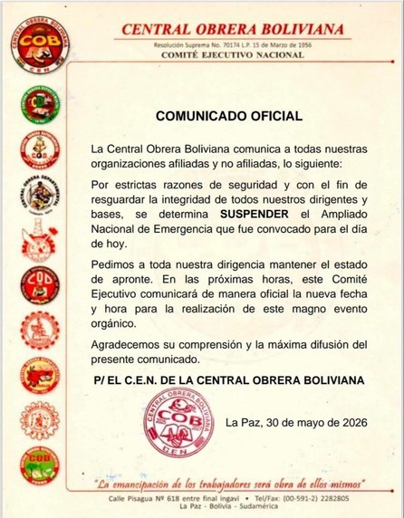 COB Bolivia