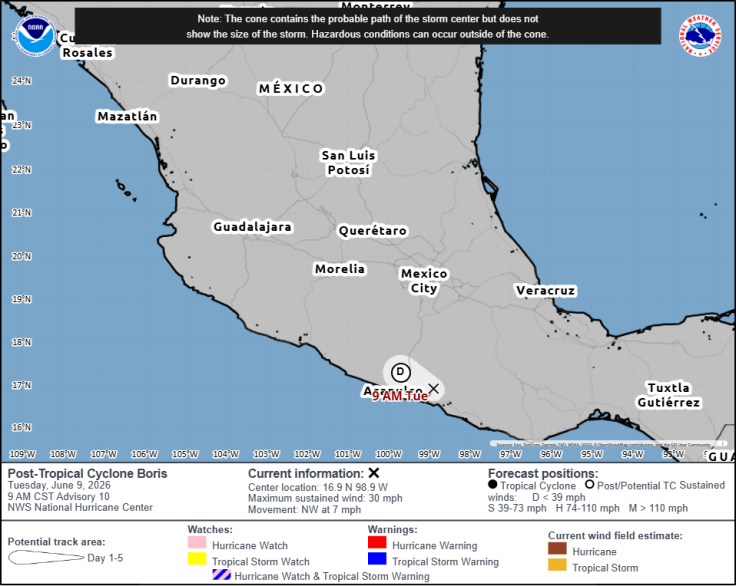 Tropical Cyclone Boris