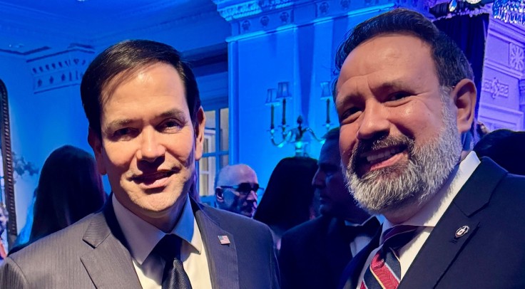 State Secretary Marco Rubio and Rick de la Torre