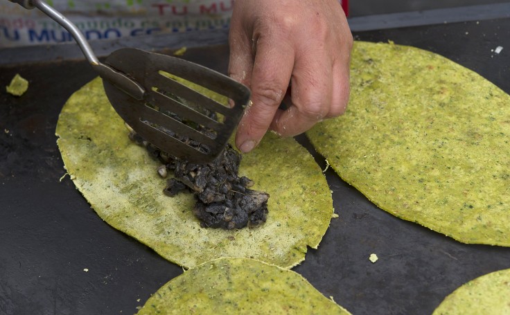 Veronica Mendoza cooks "huitlacoche" (black mushroom that grows on corn)