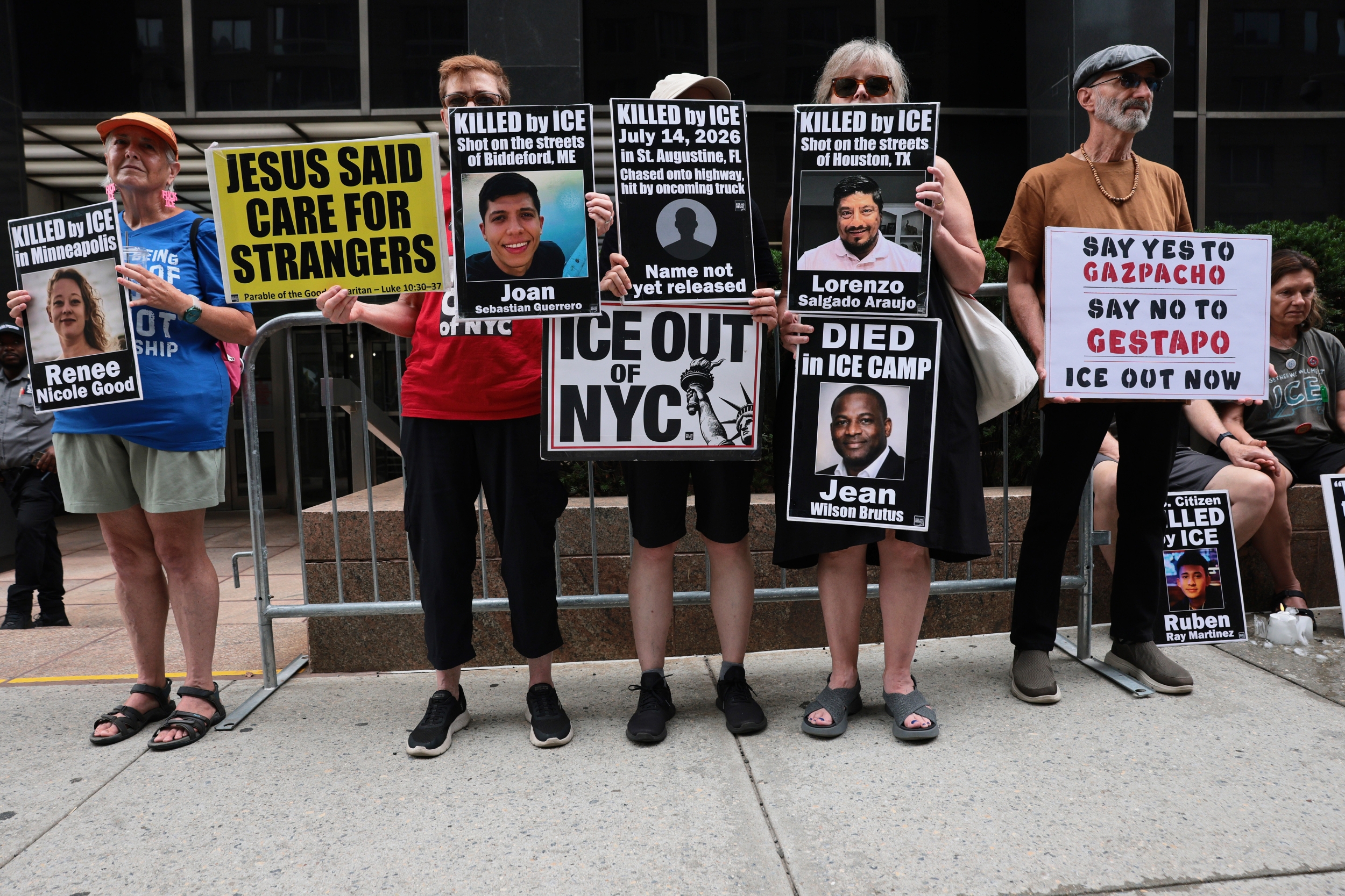 ICE arrests of non-criminal immigrants hit record high in July, data shows