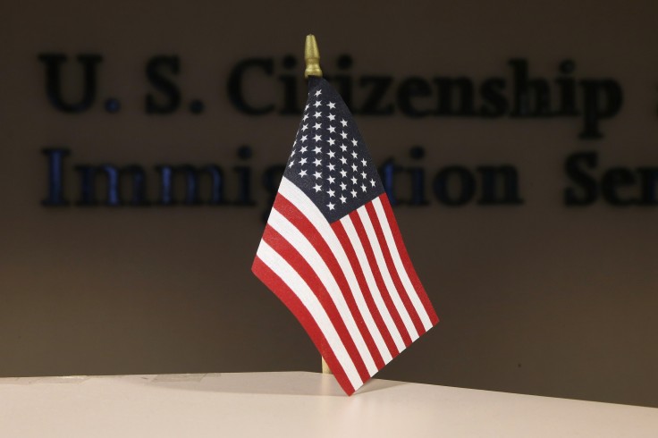 U.S. Flag at Immigration Ceremony