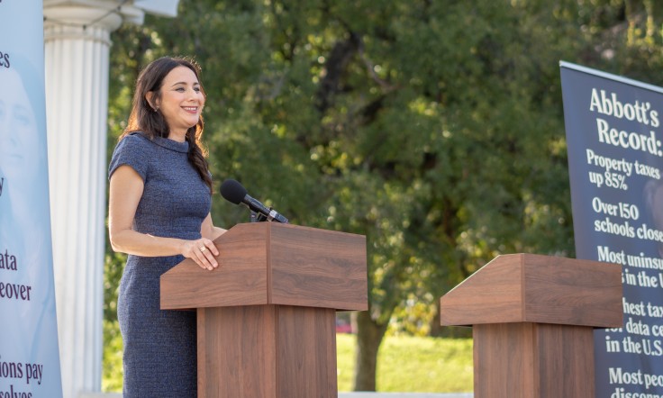 Texas Gubernatorial Candidate Gina Hinojosa Campaigns Ahead Of Midterm Election