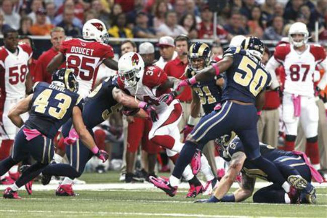 Rams hand Cardinals first loss