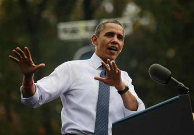 Obama accuses Republican rival of suffering "Romnesia"