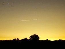 An Orionid meteor over Argentina in 2011.