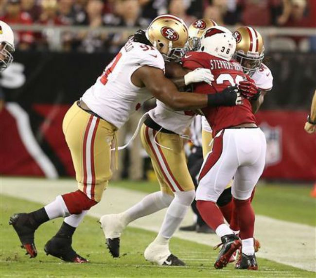49ers crush slumping Cardinals
