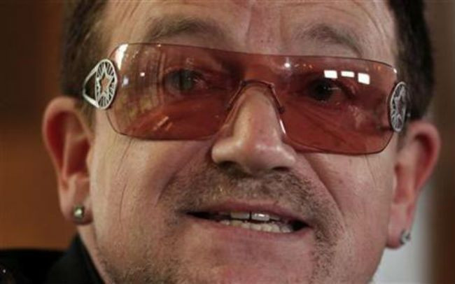 U2's Bono to urge U.S. politicians not to cut aid programs