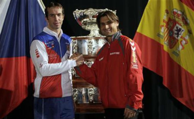 Spain's Ferrer to face Czech Stepanek in Davis Cup opener