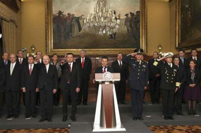 Mexico's Pena Nieto Takes Power Vowing to End Violence