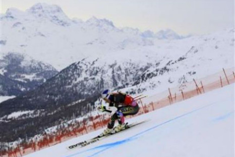 Alpine skiing-Vonn strikes back to win St Moritz Super-G