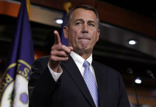 Way forward on "fiscal cliff" uncertain after Republican plan fails