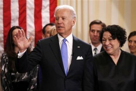 Sonia Sotomayor and Joe Biden