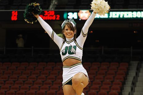 College cheerleaders